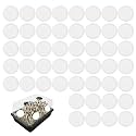 48pcs 2.5" Monotub Adhesive Filter Disks, 0.08in Thick Mushroom Filter Pads Breathable High Temperature Resistant Filtration Patches Replacement Ideal Mushroom Growing Supplies