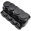 4AWG-500Kcmil Insulated 4 Port Inline Splice Connector Black Wire Connectors,Allen Hex 3/8" Insulated Cable Connectors Pre-Loaded Oxide Inhibitors,UL Listed(1pcs)