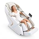 4D Full Body Zero Gravity Massage Chair Adjustable Shoulder Width (WHITE)