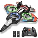 4DRC RC Plane Remote Control Airplane for Kids Adults, Orange, 2Batteries