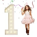 4FT Marquee Numbers, Large Light Up Numbers 1 for 1st 15th 16th Birthday Party Decorations, Giant Light Up Number for Baby Shower Anniversary Decor, 4 Feet Number 1 w/Lights DIY Kit