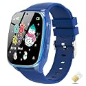 4G Kids Smart Watch - Smartwatch for Kids with SIM Card, SOS Call Camera Video Alarm Stopwatch AudioBook Music Games Pedometer Gift Toys for 4-12 Years Old Boys and Girls (Blue)