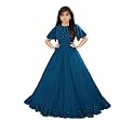Girls Rayon Calf Length Dress