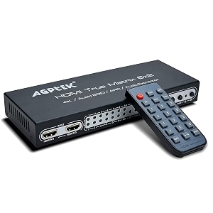 microware 4k 6x2 3d hdmi true matrix spdif splitter with arcpip3d function hdmi audio extractor