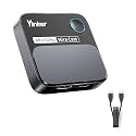 4K60Hz HDMI Wireless Display Dongle Adapter, 2.4G/5G Miracast Screen Mirroring Receiver Adapter for iOS, MacOS, Android, Windows, Compatible Miracast, Airplay, DLNA - Landscape or Portrait
