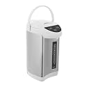 4L Electric Water Boiler Dispenser 750W, 20 Min Fast Boil, 24H Keep Warm, 3 Modes Button/Touch/Manual, with Anti-Dry Burn Protection, Water Level Window, 304 Stainless Steel (Grey)