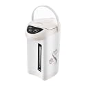 4L Electric Water Boiler Dispenser 750W, 20 Min Fast Boil, 24H Keep Warm, 3 Modes Button/Touch/Manual, with Anti-Dry Burn Protection, Water Level Window, 304 Stainless Steel (White)