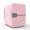 4L Mini Refrigerator Portable Cooler Compact Refrigerator 220V for Car Truck Kitchen Home Use Picnic Camping Silent Freezer (Color : White, Size : US)