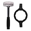 4lb Lead Hammer and 10-sided Bullet Wrench Set - Dead Blow Lead Hammer + Bullet/Diamond Wrench are Essential Tools for Lowriders with Bullet Knock-Off Spinner Cap Fitted Wire Wheels