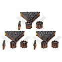 4ml Amber Small Glass Vials 100pcs with Screw Caps(100pcs) (Pack of 3)