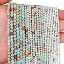 4mm 90pcs Natural Shoushan Stone Beads, Songxi Small Faceted Round Loose Gemstone Beads for Jewelry Making, DIY Art and Craft, Bracelet Beads for Necklace (1 Strand)