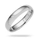 4mm Solid Gold Wedding Bands for Women or Men, 10k or 14k Gold Rings, Comfort Fit Womens and Mens Wedding Ring - Premium Collection from EWB