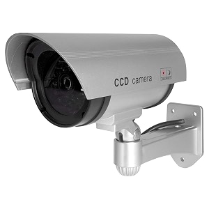 pack of 1 realistic dummy cctv camera with led lights - fake bullet style security camera for indooroutdoor use ideal for homes amp businesses