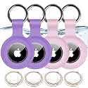 1|2|4Pack for Apple AirTag Holder with Keychain for Air Tag 2nd/1st Gen