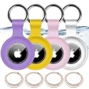 1|2|4Pack for Apple AirTag Holder with Keychain for Air Tag 2nd/1st Gen