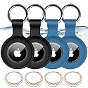 1|2|4Pack for Apple AirTag Holder with Keychain for Air Tag 2nd/1st Gen