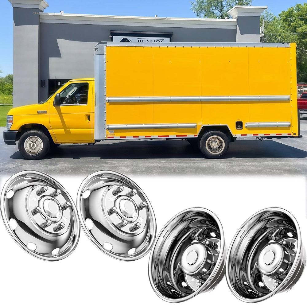 4pc 16 inch Anti-Rust Polished 304 Stainless Steel Dually Wheel ...