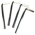 4pcs 1/4 Allen Wrench sets,1/4" Hex Key Wrench set,allen key Door Key L Shaped hex wrench set with Long Arm.