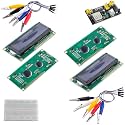 4pcs 1602 LCD Display + 1 Set Breadboard Power Module Jumper Wire