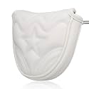 4pcs or 1pc Golf Club Head Covers for Woods, Driver, Fairway, Hybrid – Premium PU Leather with Interchangeable Tags & Magnetic Blade and Mallet Putter Covers