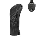 4pcs or 1pc Golf Club Head Covers for Woods, Driver, Fairway, Hybrid – Premium PU Leather with Interchangeable Tags & Magnetic Blade and Mallet Putter Covers
