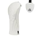 4pcs or 1pc Golf Club Head Covers for Woods, Driver, Fairway, Hybrid – Premium PU Leather with Interchangeable Tags & Magnetic Blade and Mallet Putter Covers