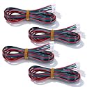 4PCS 2M Motor Connector Cables, XH2.54 4Pin to 6Pin Terminal Motor Wires, Ender 3 Stepper Motors Cables, 4 Pin to 6 Pin 3D Printer Stepper Motors Cable for 3D Printer Extension Cable