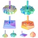 4PCS 3D Printed Fidget Toys,Sensory Desk Stress Toys for Kids Adults