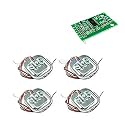 4Pcs 50kg Human Scale Load Cell Weight Sensors+HX711 AD e Body Load Cell Weighing Sensor Pressure Sensors Measurement Tools(1 Set)