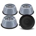 4Pcs Anti Vibration Pads for Washing Machine and Dryer Shock, Stops Washer Dryer Moving, Prevents Noise, Vibration Transfer, Antivibration Stabilizer Support Feet