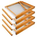 4Pcs Beehive Screened Bottom Board 10 Frame Thickened 100% Beeswax