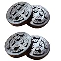 4PCS Car Auto Jacking Lift Pads, Round Heavy Duty Rubber Arm Pads Fit for Auto Car Lift Truck Hoist (F)