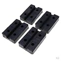 4PCS Car Auto Jacking Lift Pads, Round Heavy Duty Rubber Arm Pads Fit for Auto Car Lift Truck Hoist (E)