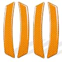 muekzru 4PCS Car Reflective Trim Side Marker Stickers,Automotive Exterior Accessories Reflector Guard for Car SUV Pickup Truck Wheel Well Arch or Side Bumper Fenders,Outdoor Safety Reflective Strips