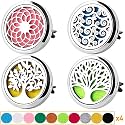 4PCS Car Vent Clip Diffuser Set with Felt Pads – Reusable Alloy Air Freshener Holder for Car, Office &amp; Home, Gift for Women &amp; Men, Christmas, Valentine's Day, Birthday