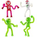 4Pcs Christmas Pop Tube Sensory Toys,Grenn Monster Telescopic Suction Fidget Toys for Kids Toddler with ADHD or Autism,Christmas Stocking Stuffers Party Favors Gifts Idea for Boys Girls