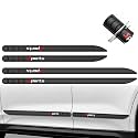 4Pcs Dent Prevent Car Door Protector, Cuttable Car Door Edge Guards - Black