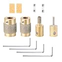 4pcs Diamond Grinder Bits Set (1", 3/4", 1/4", 1/8"), Stained Glass Tools and Supplies, Fits Inland &amp; Most Grinders for Arts and Decoration