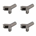 4PCS Electric Drill Bit Screw Socket Y Type Cup Hook Driver Set Steel Color Auxiliary Installation Screw Accessories Carbon Steel Effort Saving Wing Nut Drill Bit Set