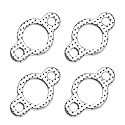4PCS Exhaust Manifold Gasket,1.12" Exhaust Gasket Replacement OEM#24-041-02-5 with Two Bolt,Professional Car Accessories Exhaust Flange Gasket for CH18 CH20 CH22 CH23 CH25 Engines