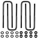 Square Bend U-Bolts, 9.5" Long x 2.5" Wide x 9/16" Thread