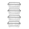 ECOMISTIQ® 4Pcs Freezer Organizer Bins Food Organization Deep for Office Fridge Closets|Bins|Refrigerator Parts & Accessories|Parts & Accessories|Large Appliances
