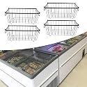 4Pcs Freezer Organizer Bins Food Organization Deep for Office Fridge Closets