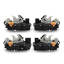 4Pcs Front & Rear Door Lock Actuators Compatible with Sierra 2007