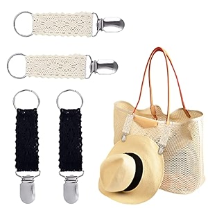 4pcs hat clip for traveling hiking lace hat clip for kids adults women outdoor travel companion colorful colorful
