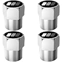 4Pcs Metal Aluminum Alloy Car Tire Valve Stem Caps Cover for Toyota Tacoma 4Runner Tundra Rav4 Highlander TRD Accessories for Men Women -CapsGray-red
