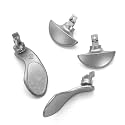 4PCS Metallic Back Paddles for PS5 Edge Controller, Interchangeable Metal Stainless Steel Back Buttons Replacement for PS5 Edge Controller - Controller NOT Included