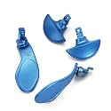 4PCS Metallic Back Paddles for PS5 Edge Controller, Interchangeable Metal Stainless Steel Back Buttons Replacement for PS5 Edge Controller - Controller NOT Included