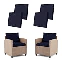 4Pcs Outdoor Cushion Covers Stretch Patio Cushion Covers Sofa Cushion Cover
