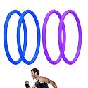 Lyreh 4pcs Patellar Tendon Support Strap, Patella Band (Blue+Purple)